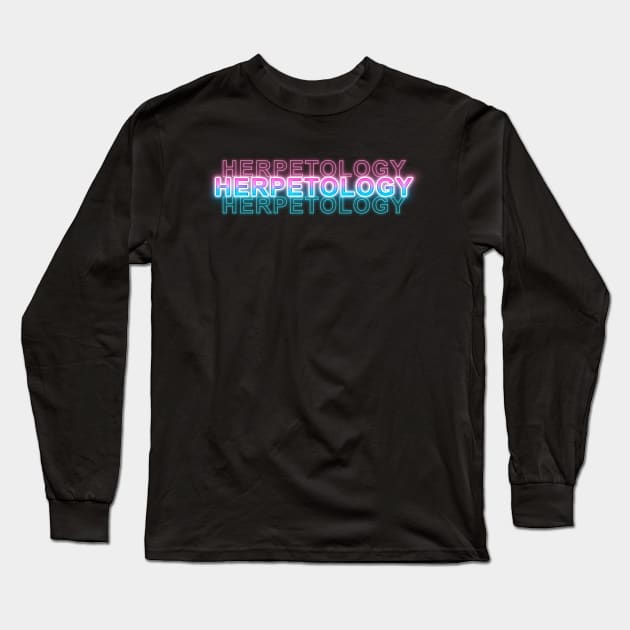 Herpetology Long Sleeve T-Shirt by Sanzida Design